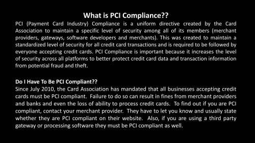 What Exactly Is PCI Compliance and How Much Will It Cost Me?