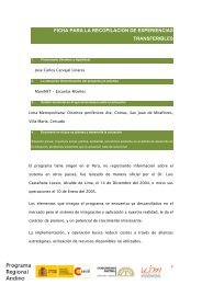 ficha para la recopilacion de experiencias transferibles