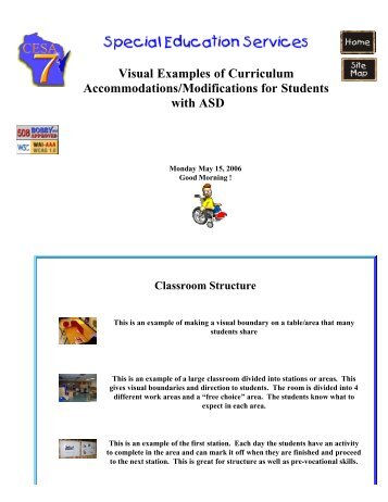 Visual Examples of Curriculum Accommodations/Modifications for ...