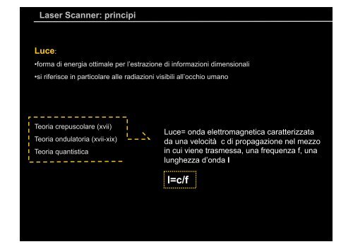 il rilievo laser scanner - Circe