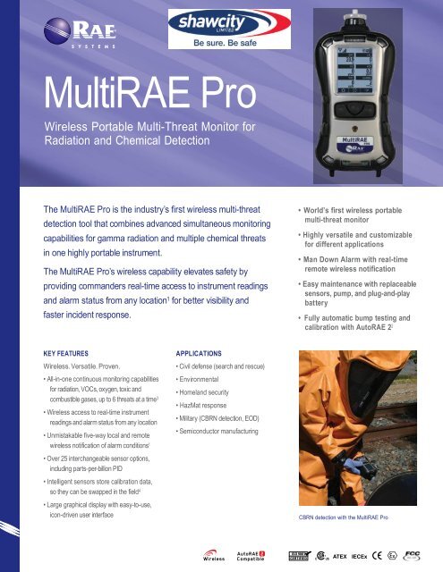 MultiRAE Pro Data sheet