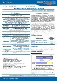 IPO Note - Renaissance Jewellery Limited - Thefinapolis