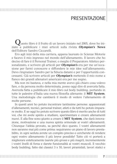 Presentazione - Olympian's News