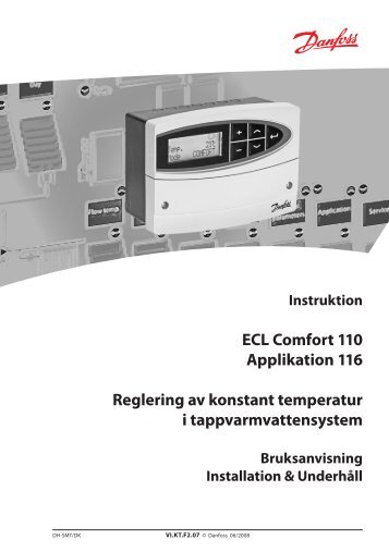 Instruktion (1479 kB PDF) - Danfoss VÃ¤rme