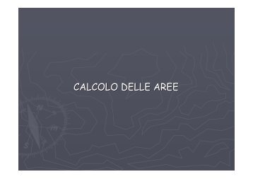 topografia 3 calcolo delle aree