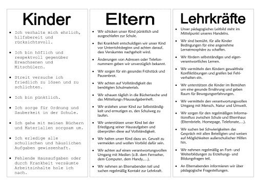 Erziehungsvertrag der Grundschule Stockstadt am Main