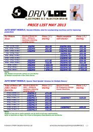 PRICE LIST MAY 2013 - RDM Industrial Services Ltd