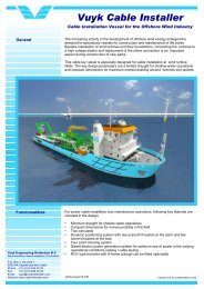 Cable Installation Vessel - Vuyk Engineering Rotterdam bv