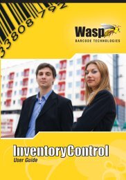 User Guide - Wasp Barcode