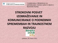 Delavnica Vzgoja in izobraÅ¾evanje o podnebnih ... - Slovenska karitas