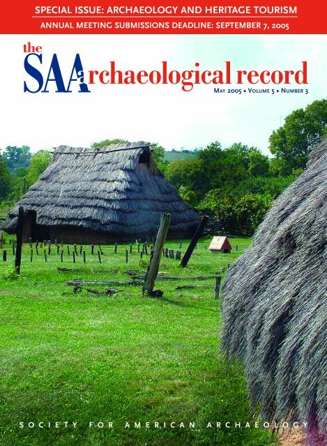 Archaeology and Heritage Tourism - Society for American ...