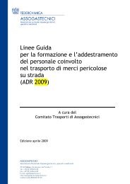 Linee Guida per la formazione e l'addestramento ... - Assogastecnici