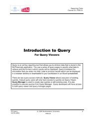 Introduction to Query: View Access Only - Northwestern University