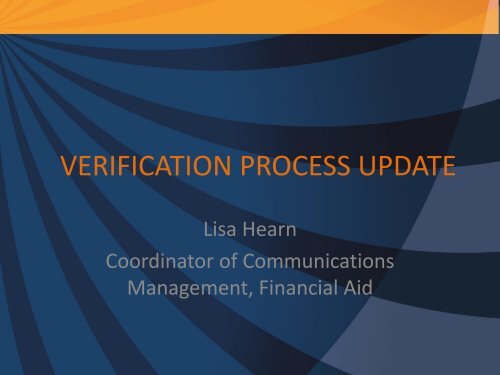 verification process update verification process update
