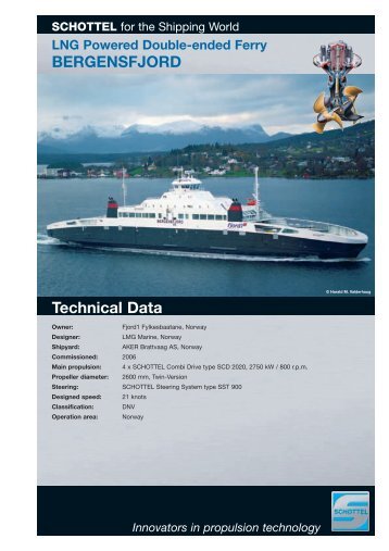 BERGENSFJORD Technical Data - Schottel GmbH