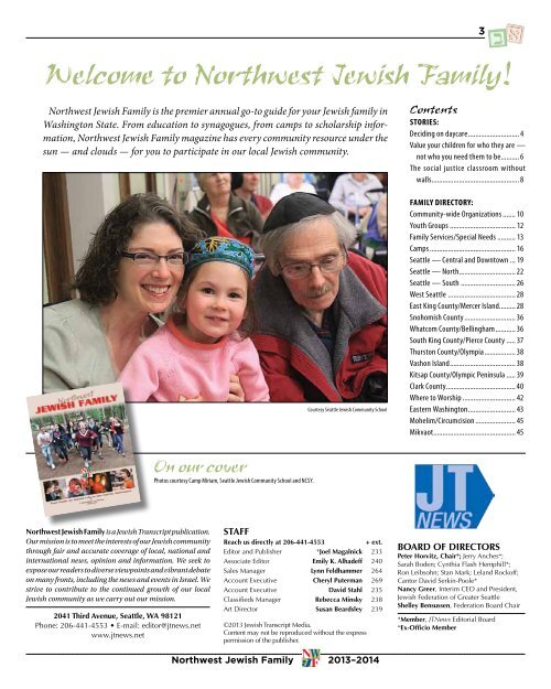 Download Northwest Jewish Family 2013 as a PDF. - The Jewish ...