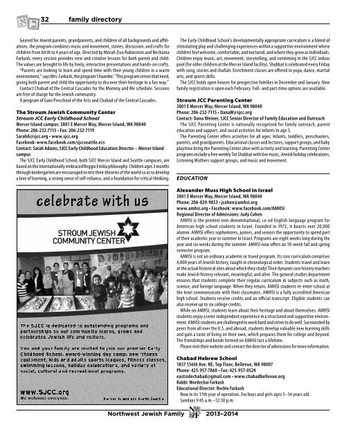 Download Northwest Jewish Family 2013 as a PDF. - The Jewish ...