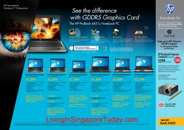 HP Notebook Desktop Offer For PC Show 2011 flyer - Living In ...
