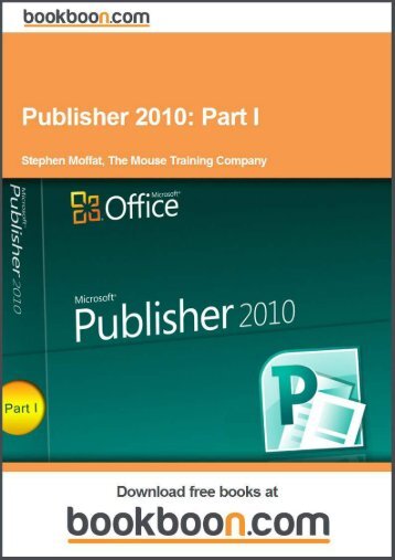 Publisher 2010: Part I Language English Format: PDF ... - Tutorsindia