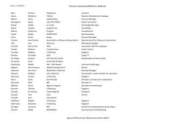 Liste des participants au workshop du 17/04/2012 (.PDF 134 k) - Awt