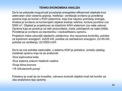 Analiza energetskih svojstava sistema ventilacije, klimatizacije i ...