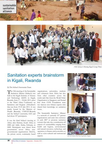 Sanitation experts brainstorm in Kigali, Rwanda - Sustainable ...