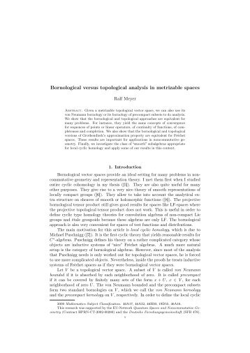 Bornological versus topological analysis in metrizable spaces