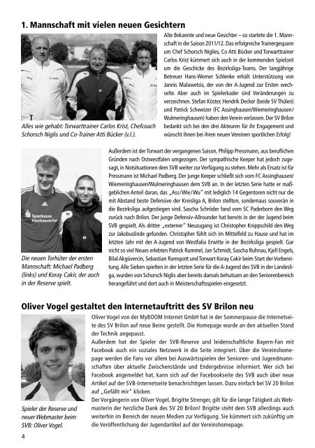 1. Ausgabe vom 11.09.2011 (PDF 4,3MB - SV 20 Brilon