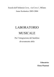 PROGETTO MUSICALE CARTACEO - ANGSA Lombardia ONLUS