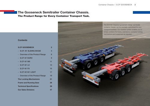 S.CF GOOSENECK Container Chassis - Schmitz Cargobull AG