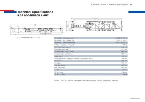 S.CF GOOSENECK Container Chassis - Schmitz Cargobull AG