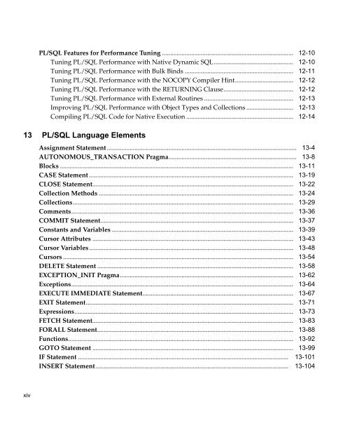 PL/SQL User's Guide and Reference