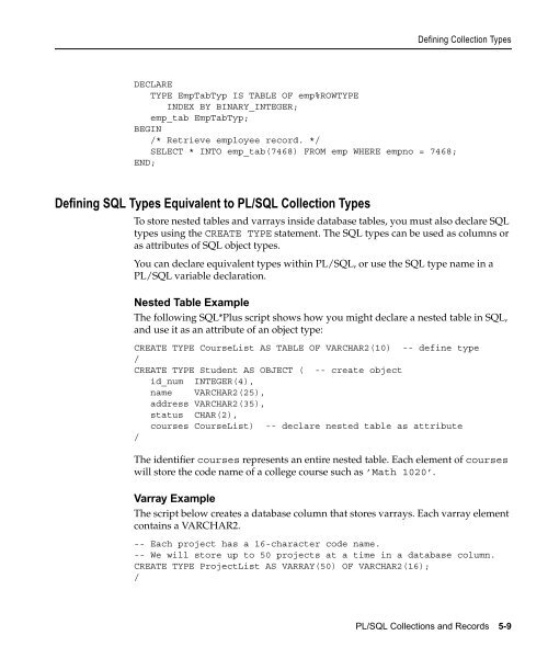 PL/SQL User's Guide and Reference