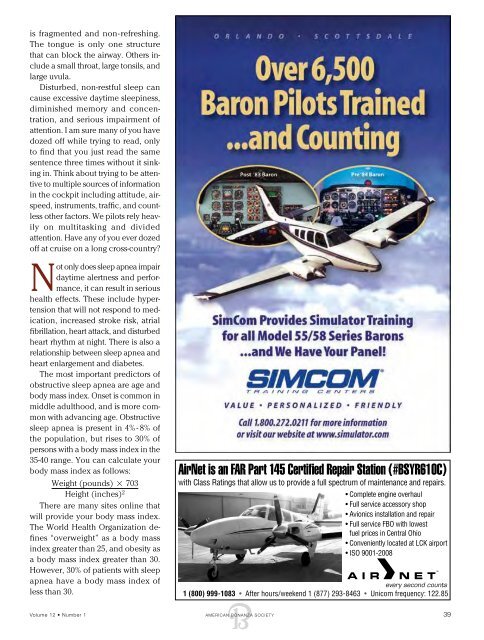 A New Way of Flight Trainingâ¦ - American Bonanza Society