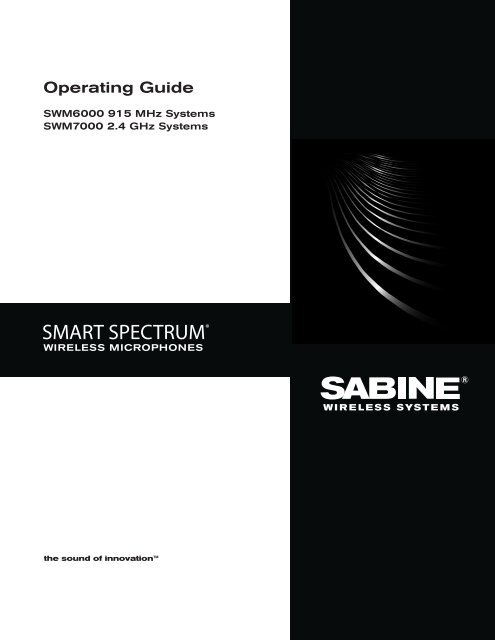 SWM6000 / SWM7000 (.pdf) (English) - Sabine, Inc.