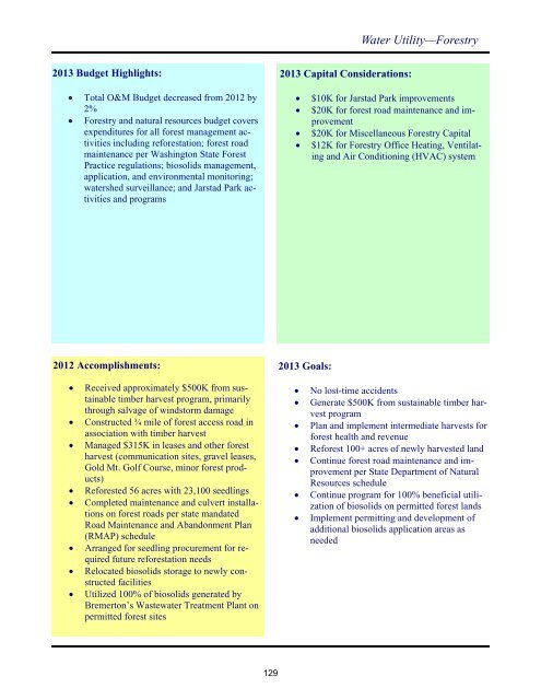 2013 Annual Budget - City of Bremerton