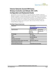 Extreme Networks Summit WM-Series Wireless Controller - Wavelink