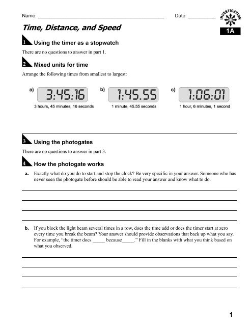 Determining Speed Velocity Worksheet Answers Unique Calculating Speed Time  Distance and A…