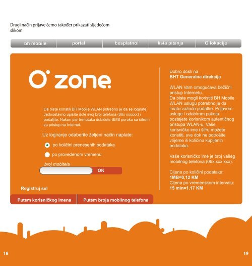 O-Zone HotSpot, beÅ¾iÄni pristup internetu - BH Telecom