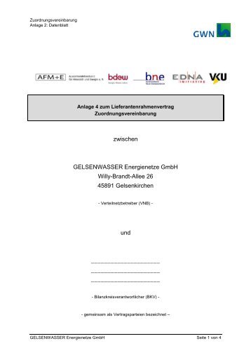 Anlage 4 - GELSENWASSER Energienetze GmbH