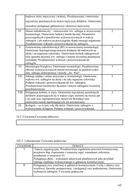 opisy przedmiotÃ³w - PaÅstwowa WyÅ¼sza SzkoÅa Zawodowa w Nysie