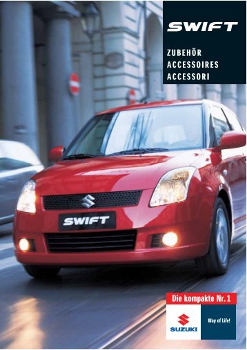 Zubehoerkatalog Swift FR - Suzuki