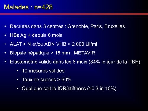 Le Fibroscan couplÃ© aux ALAT aide Ã  identifier les malades ... - Afef