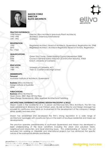 cv rob mcguinness csa architects