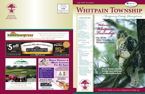 Park And Recreation - Whitpain Township