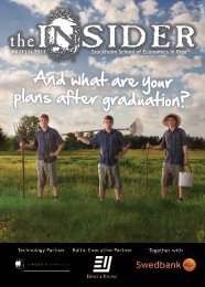 the Insider Digital Edition in PDF format - Stockholm School of ...