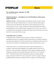 Marine Classification Society Certification Marine Engines Caterpillar