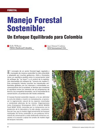 Manejo Forestal Sostenible: - Revista El Mueble y La Madera