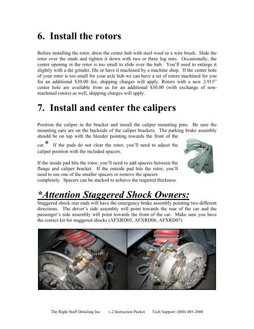 Installation Instructions - Right Stuff Detailing