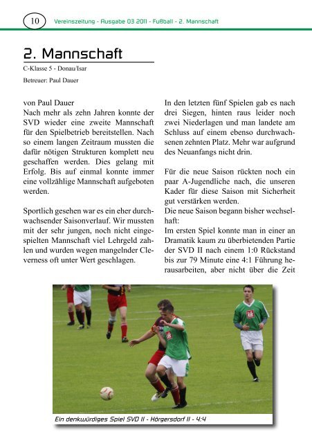 Vereinszeitung - SV Dietersheim